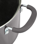 Amazon Basics Ceramic Non-Stick 12-Piece Cookware Set, Gray - Pots, Pans and Utensils