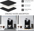 Dish Drying Mat Super Absorbent – 16" x 18" Coffee Mat for Countertops – Non-Slip Drying Mat for Kitchen Counter – Easy to Clean Water Absorbent Mat – Large Dish Drying Mats (Zebra)