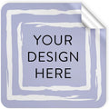 100 Custom Vinyl Stickers - Upload Your own Image, Text, Design, Logo - Personalized Logo Labels for Handmade, Packaging, Bottle, Jars, Candle, Brand Stickers (Lavender Square, 2x2)