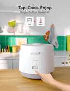 CUCKOO CR-1095 10-Cup (Uncooked) / 20-Cup (Cooked) Basic Rice Cooker and Warmer with Nonstick Inner Pot, Switch Press (White)