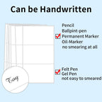 STARLIBOO Removable Colored Labels Stickers, 3X5 Inch Removable Large Label Stickers for Moving Boxes and Storage Bins- Waterproof- Tear Resistant (White)