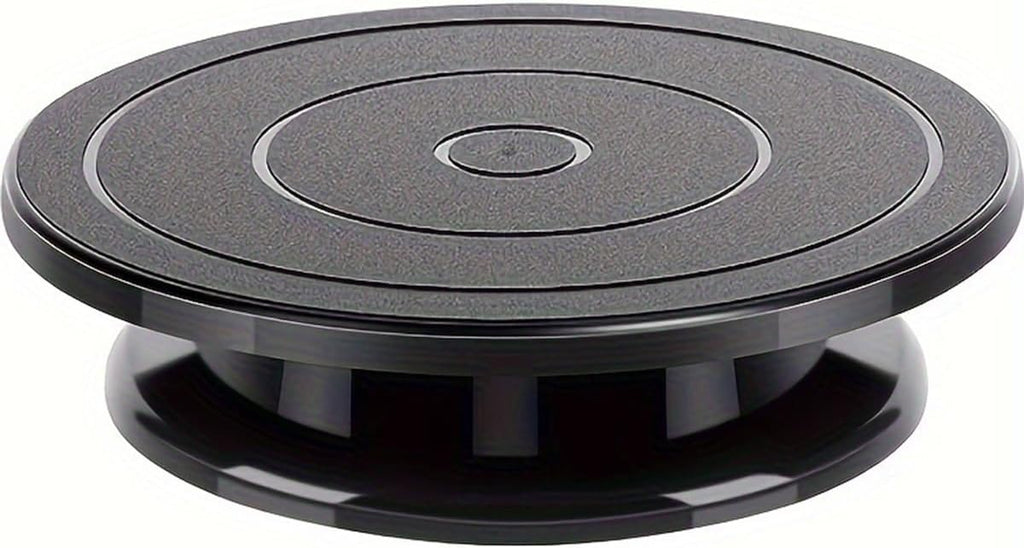 11 Inch Rotating Cake Turntable, Cake Stand Smoothly Revolving Cake Spinner Stand Cake Decorating Kit Display Stand Baking Tools Accessories Supplies for Cookies Cupcake (Black)