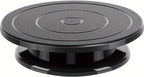 11 Inch Rotating Cake Turntable, Cake Stand Smoothly Revolving Cake Spinner Stand Cake Decorating Kit Display Stand Baking Tools Accessories Supplies for Cookies Cupcake (Black)