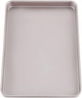 CHEFMADE 17-Inch Baking Sheet Pan, Non-Stick Carbon Steel Rimmed Cookie Sheet Pan for Oven Roasting Meat Bread Jelly Roll Battenberg Pizzas Pastries 12.8" x 17.7" x 1.1" (Champagne Gold)