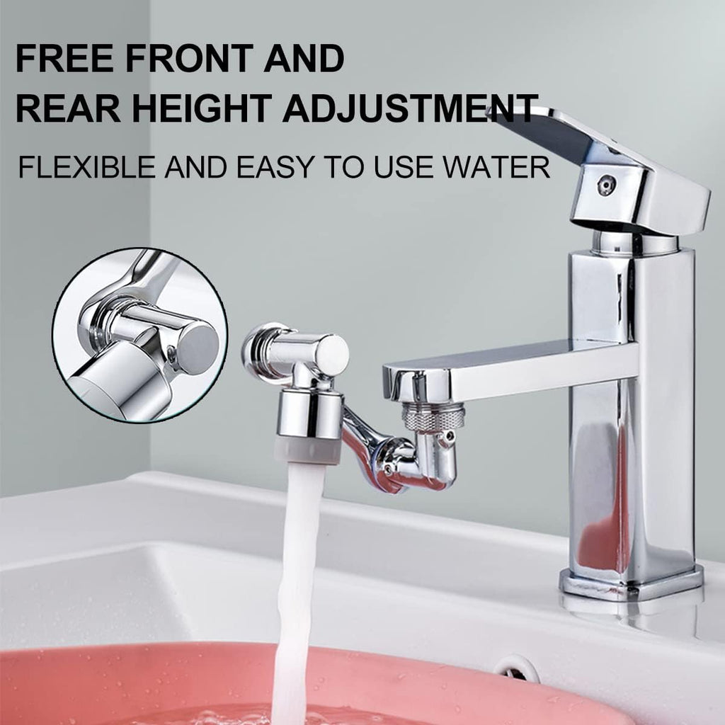 1080° Rotating Faucet Extender Aerator,Universal Splash Filter Faucet,1080 Big Angle Swivel Faucet Aerator Sink Face Wash Attachment with 2 Water Outlet Modes (With 2 Water Outlet Modes)