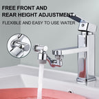 1080° Rotating Faucet Extender Aerator,Universal Splash Filter Faucet,1080 Big Angle Swivel Faucet Aerator Sink Face Wash Attachment with 2 Water Outlet Modes (With 2 Water Outlet Modes)