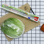 KAMMAK Plastic Wrap with Slide Cutter - 4 Pack 12 inch Clear Cling Film, 300 Square FT Roll - BPA Free, Microwave Safe, Quick Cut Kitchen Wrap
