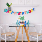 Glittery 60th Happy Birthday Cake Topper with Star,Personalised 60 Birthday Cake Toppers Party Decorations Party Supplies for Boys Girls Green Gold
