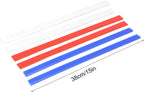 Rolling Pin Guides, 6Pcs Silicone Measuring Dough Strips, 15in Length Dough Thickness Guides, Non Stick Baking Strips Professional Leveler Sticks Tool for Cookie Pie Baking