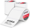 enKo 4" x 3" Labels for Zebra Desktop Printers (3 Rolls, 1,500 Labels) - Direct Thermal Address Mailing Shipping Barcode FBA Stickers FNSKU Label for Zebra and Eltron (Perforated)