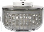 6L Electric Salad Spinner, Large Lettuce spinner, Fruit Vegetable Washer Dryer, Salad Dryer,Fruit Salad Washer for Home Kitchen Washing & Drying Leafy Vegetables