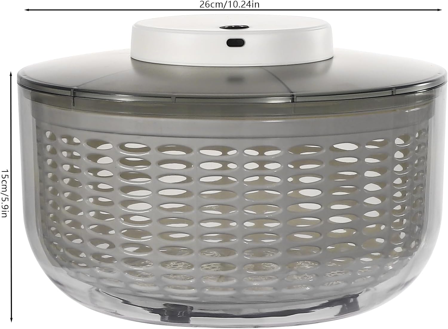6L Electric Salad Spinner, Large Lettuce spinner, Fruit Vegetable Washer Dryer, Salad Dryer,Fruit Salad Washer for Home Kitchen Washing & Drying Leafy Vegetables
