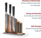 Yatoshi Knives Magnetic Kitchen Knife Block Set - Japanese 67 Layer High-Grade VG-10 Steel Knives, Sharp, G10 Handle Professional Kitchen Knife Set - Black Damascus (6 pieces)