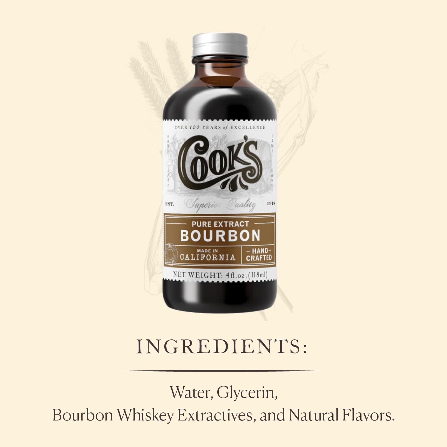 Cook's Bourbon Extract 8 oz