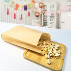 Paper Sandwich Bags 6 x 9.5 x 1.6-inch Parchment Wax Paper Sandwich Lunch Kraft Glassine Bakery Snack Cookies Treats Greaseproof Bags for Lunch Box 50 Pack