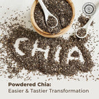Pride Of India - Pack of 6 - Premium Black Chia Seeds Powder 1 lbs (454 gm) Mild Nutty Earthy Taste Freshly Milled in Small Batches | Used for Baking Coating Thickening