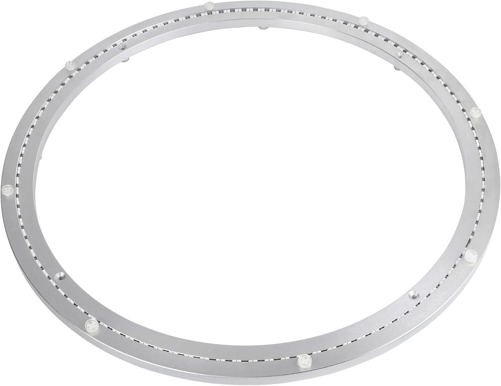 24 Inch Lazy Susan Aluminum Alloy Rotating Turntable Bearing, Non - Slip Mute Metal Bearing Swivel Plate Hardware for Dining and Workbench,880 Pounds Capacity