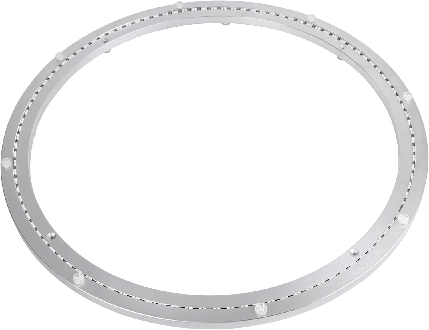 24 Inch Lazy Susan Aluminum Alloy Rotating Turntable Bearing, Non - Slip Mute Metal Bearing Swivel Plate Hardware for Dining and Workbench,880 Pounds Capacity