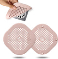 2 Pack Drain Cover Hair Catcher Sturdy Silicone Drain Protector Hair Stopper for Shower Kitchen Bathroom Bathtub Sakura Pink