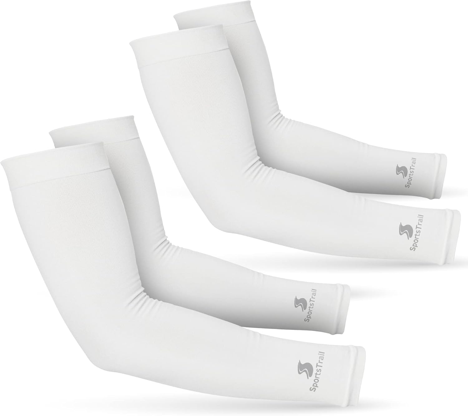 SportsTrail Cooling Arm Sleeves for Men & Women – Breathable, UV Sun Protection, Sports Arm Sleeves for Women, Men & Youth
