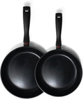 Alva Energy 8" & 11" Ceramic Nonstick Frying Pan Set – PFAS/PTFE-Free – Induction, Gas & Electric Compatible – Lightweight with Stay-Cool Handles – Even Heating, Dishwasher Safe