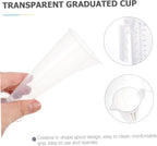 iplusmile 2Pcs Plastic Measuring Cups with Lids Liquid Measuring Jug Set 6.88X6.69X4.52 Inches Kitchen Tools for Motor Oil and Cooking