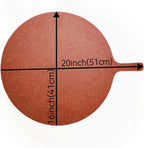 Pizza board 20"X16"Round Cutting Board Cutting Boards Wood For Kitchen with Handle Pizza Peel