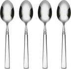 Oneida Easton Fine Flatware Teaspoons, Set of 4 , 18/10 Stainless Steel, Silverware Set, Dishwasher Safe