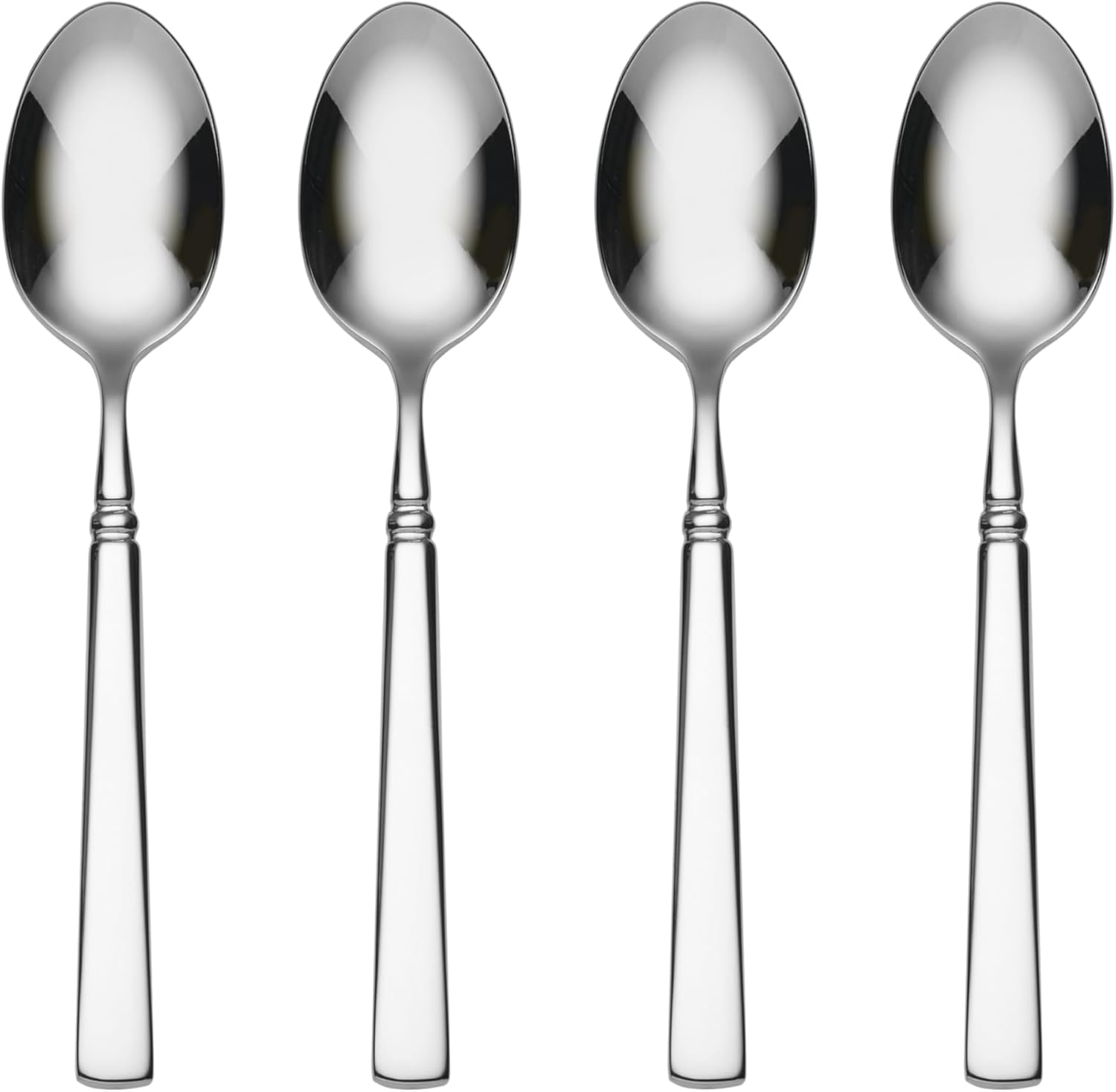 Oneida Easton Fine Flatware Teaspoons, Set of 4 , 18/10 Stainless Steel, Silverware Set, Dishwasher Safe
