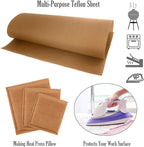 PTFE Teflon Sheet, Non-Stick Oven Liners, Barbecue Grill Mat Baking Sheet Reusable Washable - Use Up to 500℉ Craft Mat for Baking Cooking BBQ Grilling Roasting 16x24"/40x60cm 3 Pack