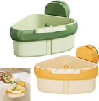 2pc Suction Cup Sink Corner Rack, Automatic Dumping Triangle Kitchen Sink Strainer Basket, Multi-Function Corner Sink Strainer, Sinks Trash Food Waste Catcher, Suction Corner Storage Basket