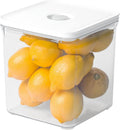 Premium Airtight Food Storage Containers, 3.28qt 1 Piece, Smart One-Click Seal Lid, No Hinges, Patented Double Silicone Lining, 100% Leak Proof, BPA-FREE, Dishwasher, Microwave Safe