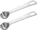2 PCS Measuring Spoons Tablespoon Measuring Spoon 1/6 Tbsp (1/2 tsp | 2.5 ml | 2.5 cc | 1/12 oz) Mini Spoons Stainless Steel Measuring Spoons for Kitchen Cooking Spoon(Silver)