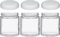Jarming Collections Mason Jars - 16 oz Glass Extra Wide Mouth Pint Storage Jars with BPA Free Plastic Lids - Made in USA