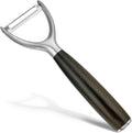 Serrated Blade Premium Y Type 304 Stainless Steel Multifunctional Kitchen Peeler Real Wood Handle Ultra Sharp Blade Vegetable Potato Apple（Agarwood）