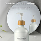 MaisoNovo Glass Soap Dispenser Bathroom Set | Hand Soap and Dish Soap Dispenser Set | 16.9oz White Bottles with White Bamboo Pump | Bathroom Lotion Dispenser with Pump Set of 2