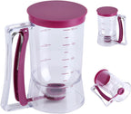 Pancake Batter Dispenser Separator 900mL Manual Cupcake Pancake Waffle Measuring Cup Baking Tool Kitchen Accessory Easy Pour Baking Supplies
