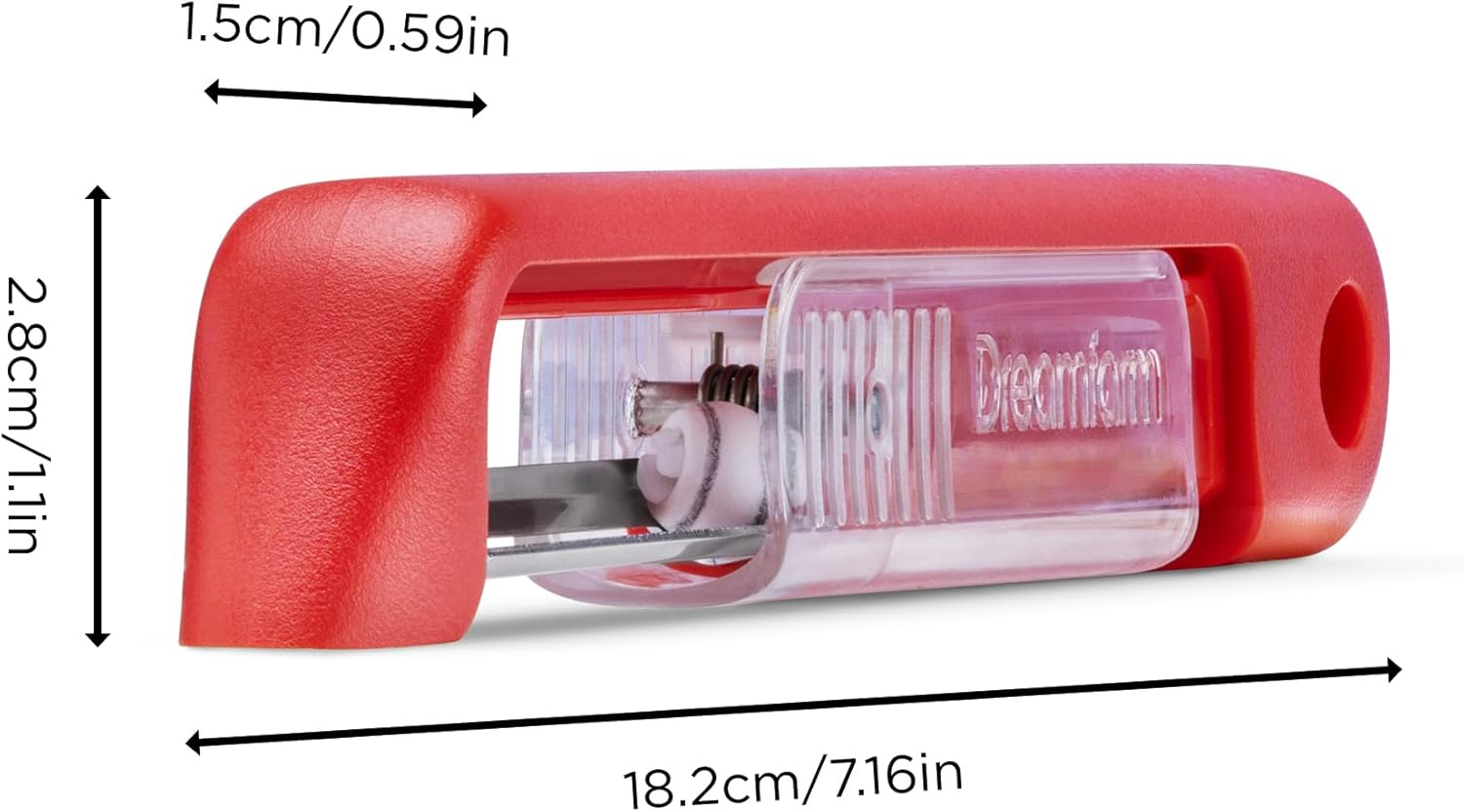 Dreamfarm Sharple Self-Sharpening Vegetable & Food Vertical Speed-Peeler - Red