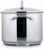 Turbo Pot® FreshAir™ Rapid Boil Stainless Steel 8 qt. Stock Pot, time-and-energy saving cookware for gas stove