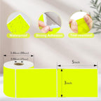 3 X 5 Inch Printable Rectangle Color Coding Labels, 300 Per Roll Adhesive Color Coding Stickers for Bar-Codes, Address, Small Business Labeling, Inventory, Fluorescent Yellow