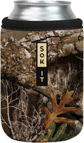 Sok It CanSok Sleeve for Beer & Soda Insulated Neoprene Cover (RealTree Edge Camouflage, 12oz Can Sleeve)