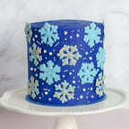 Frozen Sprinkles for Cake Decorating - Blue and White Sprinkles for Frozen Cake Decorations with Edible Snowflake, Jimmies, Nonpareils, Sugar Pearls for Cupcake Decorations