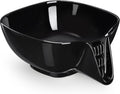 NiHome Ceramic Food Strainer with Integrated Drain Spout, Large Capacity Colander Bowl for Vegetables, Fruits, Pasta & More, Heat-Resistant, Crack-Proof, Easy to Clean, Dishwasher-Safe (Black)