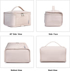 NOL Natural Organic Lifestyle Small Lunch Bag Mini Lunch Box Insulated Lunch Bag for Men/Women Leakproof Cooler Tote Bag Lightweight Nylon Waterproof Lunch Box For Work, Cream