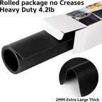 Silicone Mat Heat Resistant Mats for Countertop, Multipurpose Large Silicone Mats for Crafts Kitchen Workbench Size 48x24 inches Thick 2mm,Rolled Package,Black