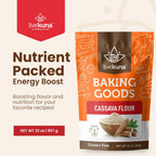 LiveKuna - Cassava Flour, Cassava Root Baking Flour, Gluten-free Flour, Alternative to All Purpose Flour, Spelt Flour, Great for Baking Vegan Bread and Casava Flour Tortillas