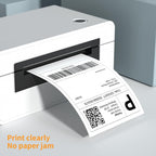 FungLam 4"x6" Thermal Shipping Labels, 8000 Fanfold Adhensive Mailing Labels for Munbyn, Rollo, Polono Direct Thermal Printers, (8 Stack)