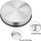 P&P CHEF 11 Inch Round Cake Pan Set of 3, Stainless Steel Round Baking Layer Pans Bakeware for Layer Birthday Cake, Fit Oven/Pots/Pressure Cooker, Leakproof & Dishwasher Safe, Silver