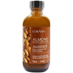 LorAnn Oils Almond Bakery Emulsion: True Essence, Ideal for Boosting Fruit Tones in Cakes, Cookies & Desserts, Gluten-Free, Keto-Friendly, Extract Substitute Essential for Your Kitchen, 4 Oz, 4 Pack