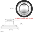 Sink Drain Strainer Stopper, Stainless Steel Garbage Disposal Plug, Sink Strainer and Stopper, Food Catcher for Standard 3-1/2 Inch Kitchen Sink Drain